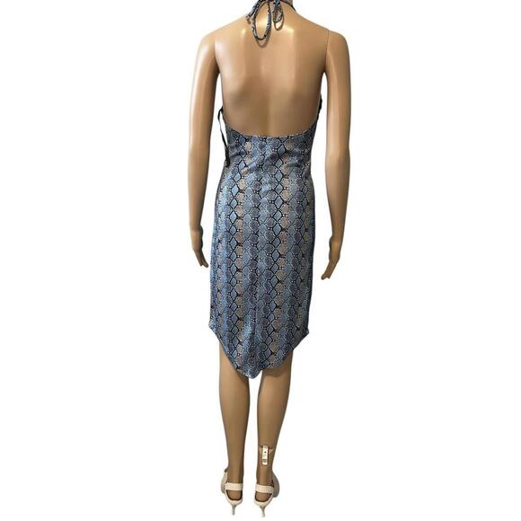 3 For 30 Accomplice Snakeskin Print Halter Dress - Picture 3 of 4